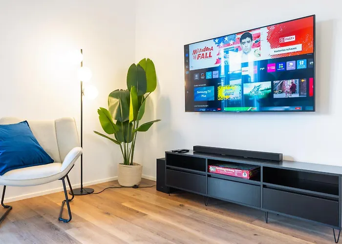 Neu - Frisches & Gemuetliches Design Mit Bbq, Garten & Arbeitsplatz *