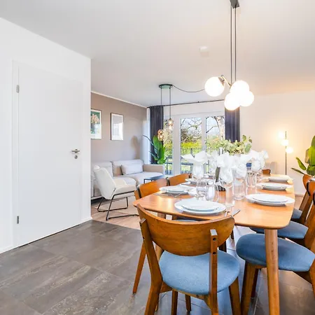 Wohnglueck Frisches & Gemuetliches Design Mit Bbq, Garten & Arbeitsplatz